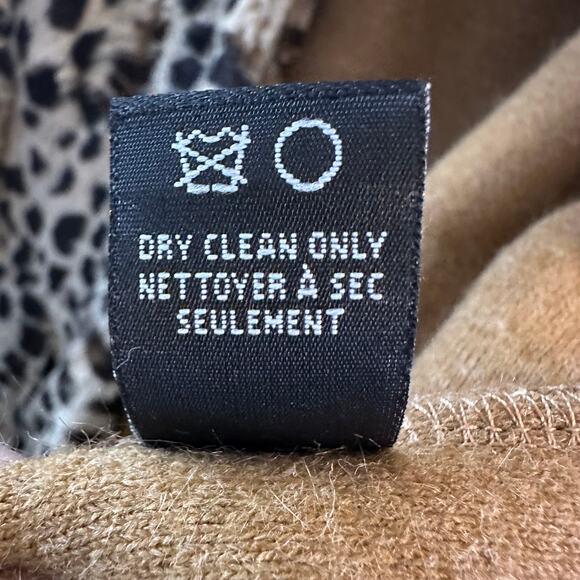 Outdoor Edition by Parkhurst Women's Faux Fur Vest Leopard Print Soft XL - Picture 4 of 6